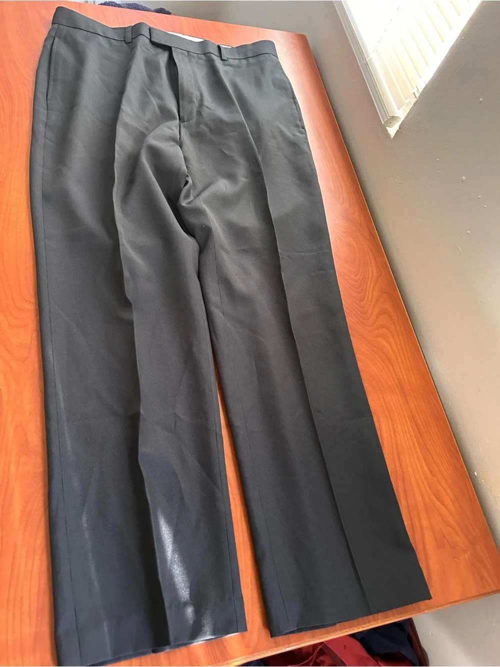Men's Black Dress Pants - Classic Straight Fit